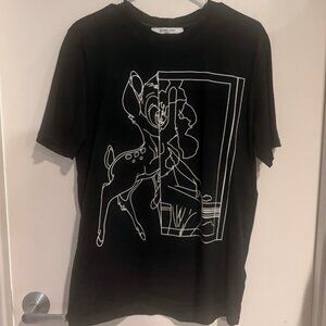 Givenchy Disney Bambi Graphic T-Shirt — Black (Size M)